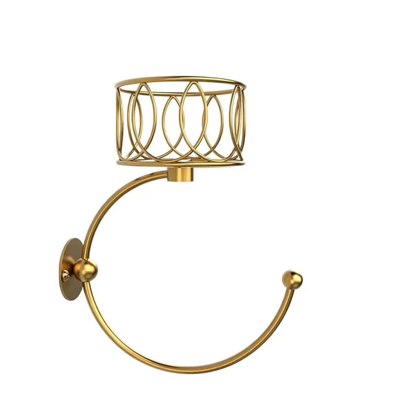 For Bathroom Wall Mounted Hand Towel Holder, Towel Hook With Integrated Cut Candles For Bathroom Decoration