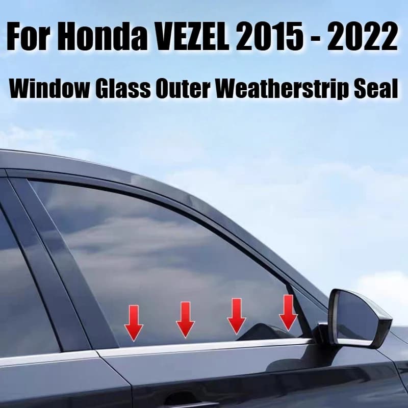 Guarnizione in Gomma per Finestrini Auto Honda VEZEL 2015 - 2022, Protezione Esterna Contro Intemperie