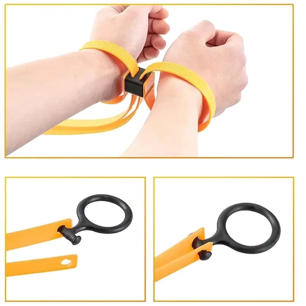 Manette per fascette in plastica resistente Uso monouso Design seghettato Polsini con fascette con cerniera Tensione regolabile Elevata resistenza alla trazione