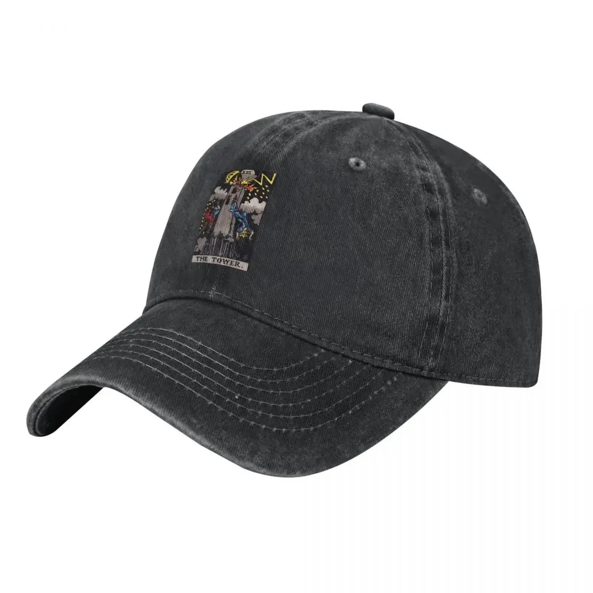 Cappellino da Baseball alla Moda con Carta dei Tarocchi 'La Torre' XVI, Cappello con Visiera per Uomo e Donna, Marca di Cappelli da Uomo