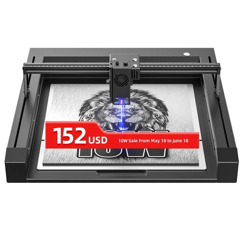 Macchina per Incisione e Taglio Laser da Tavolo 10w 20w 2025 per Legno, Carta, Plastica e Acrilico