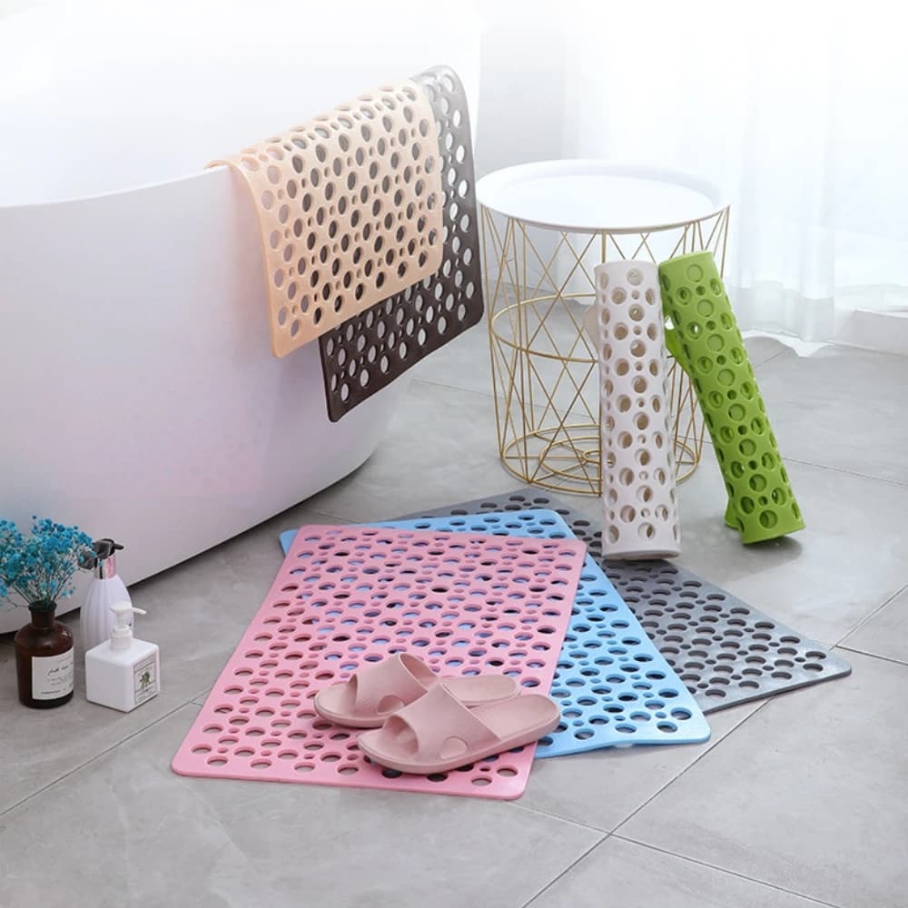 Doccia Tappetino da bagno TPE WC Vasca da bagno per uso domestico Bagno Hollow Idrofobico Addensare Tappetino antiscivolo Ventosa Tappetino per doccia Tappetino per piedi