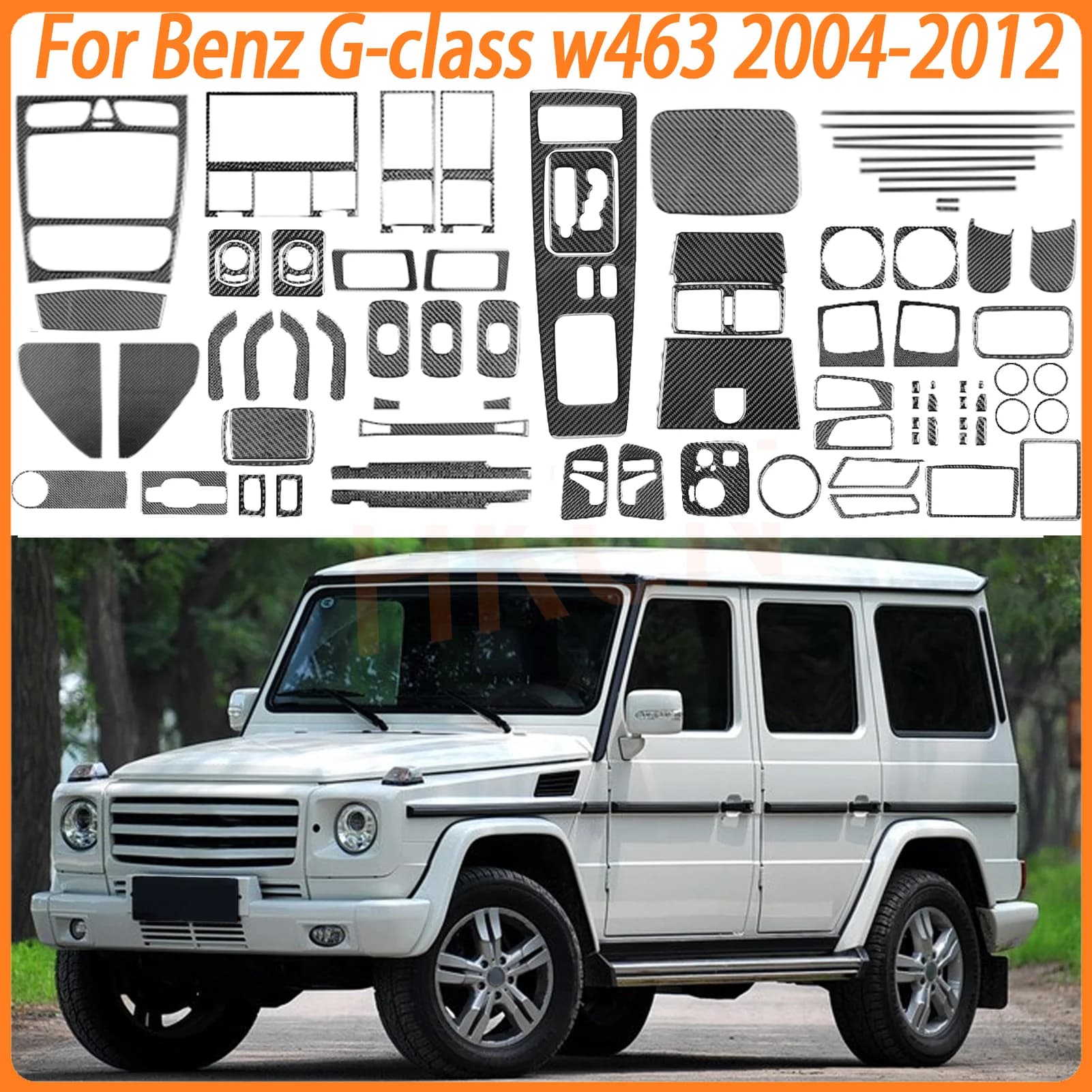 Interior accessories for cars Sides Air output Front Slot Cover Strips body Gearbox for Benz w463 Class G 2004- 2012