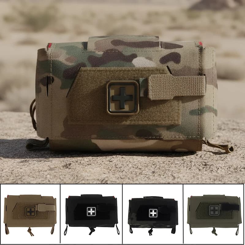 Borsa tattica di pronto soccorso medico Borse compatte per traumi da esterno IFAK per caccia Airsoft Vest Plate Carrier