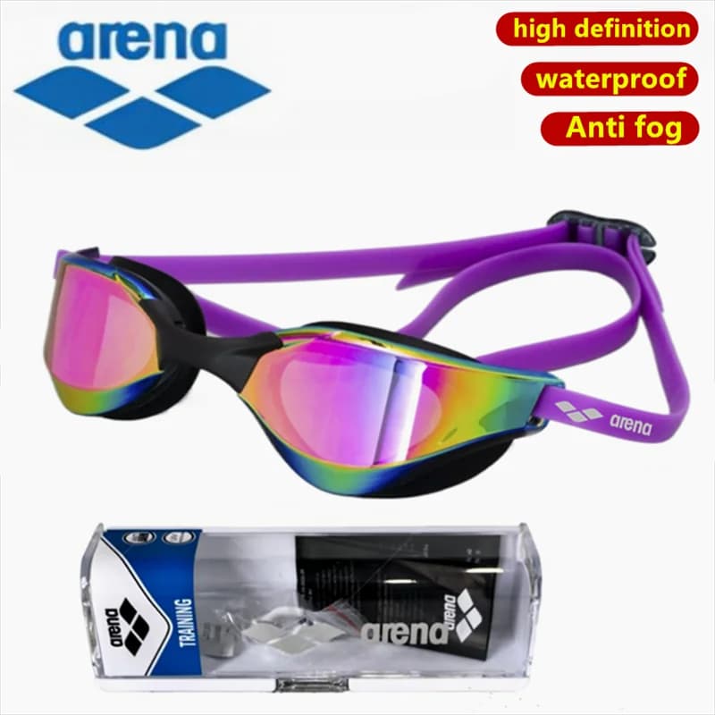 ARENA Waterproof and Anti Fog Racing Professional High-Definition Swimming Goggles UV400 Competition Training Swimming Equipment