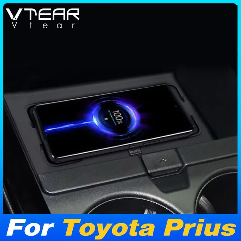 For Toyota Prius 2023 2024 Wireless Charger for Car Fast Charging Adapter for Mobile Phone Charging Accessories for Interior Change