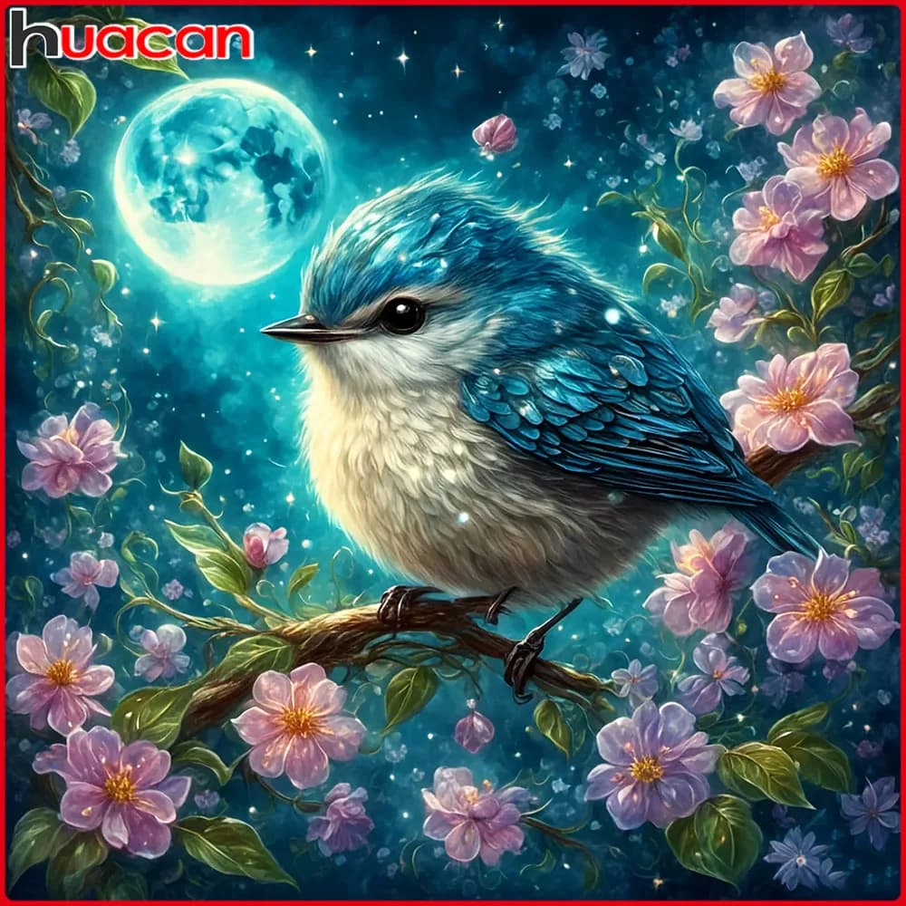 Huacan Bird Diamond Embroidery Sale DIY Painting Flower Picture Of Rhinestones Wall Decoration