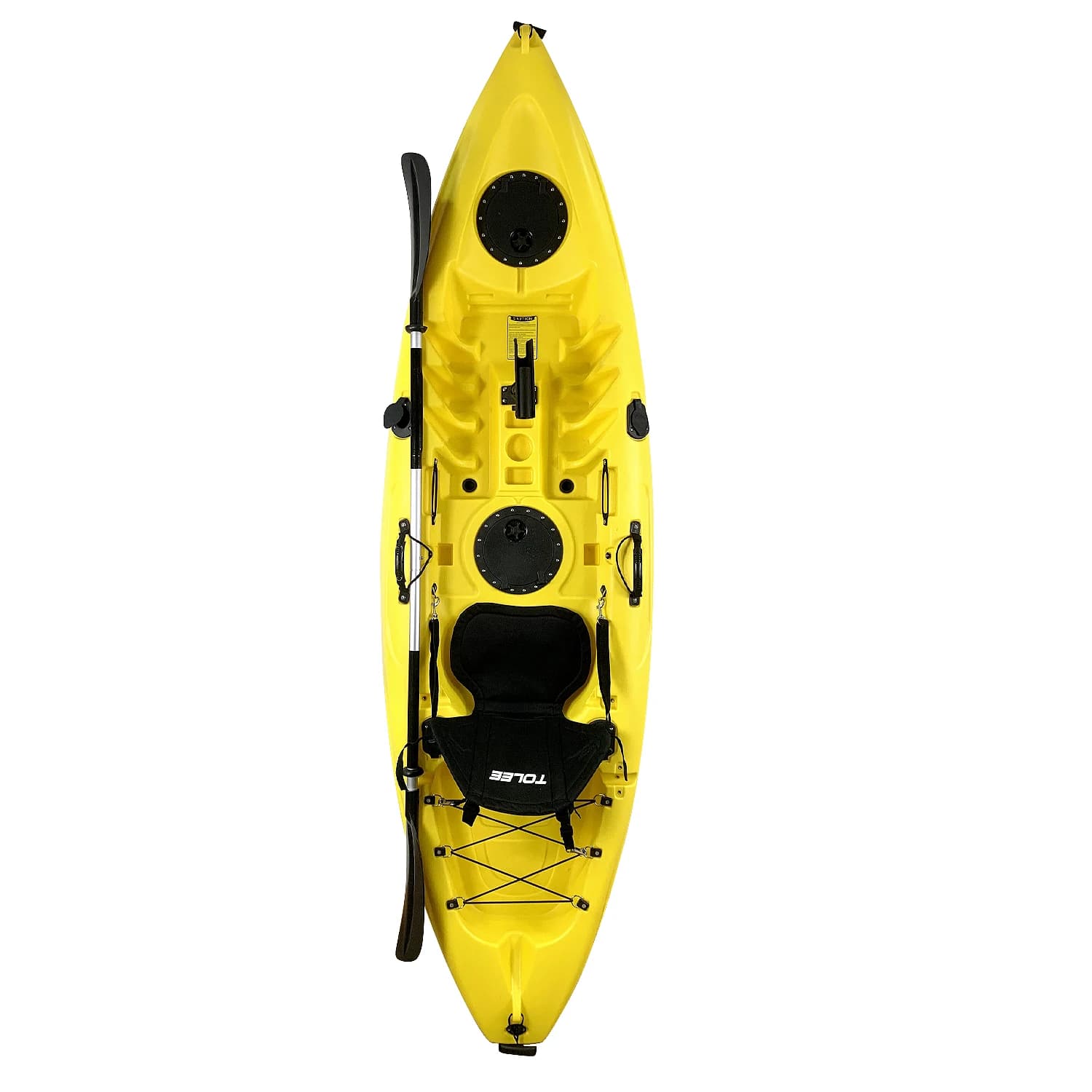 Kayak oceanico sit-on-top monoposto all'ingrosso, barca da pesca in plastica economica