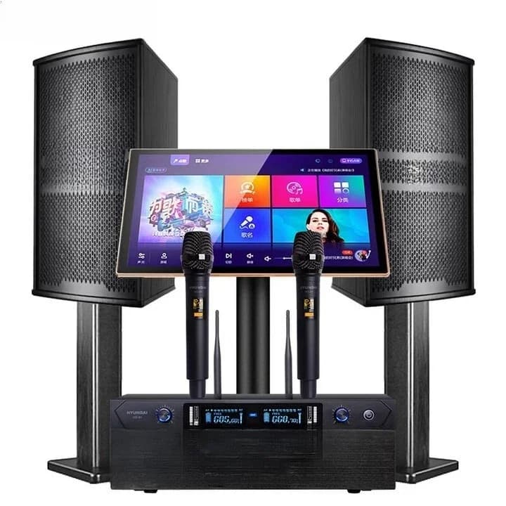 Set completo di attrezzature per karaoke per canto audio ktv domestico moderno, jukebox per home theater, jukebox per karaoke