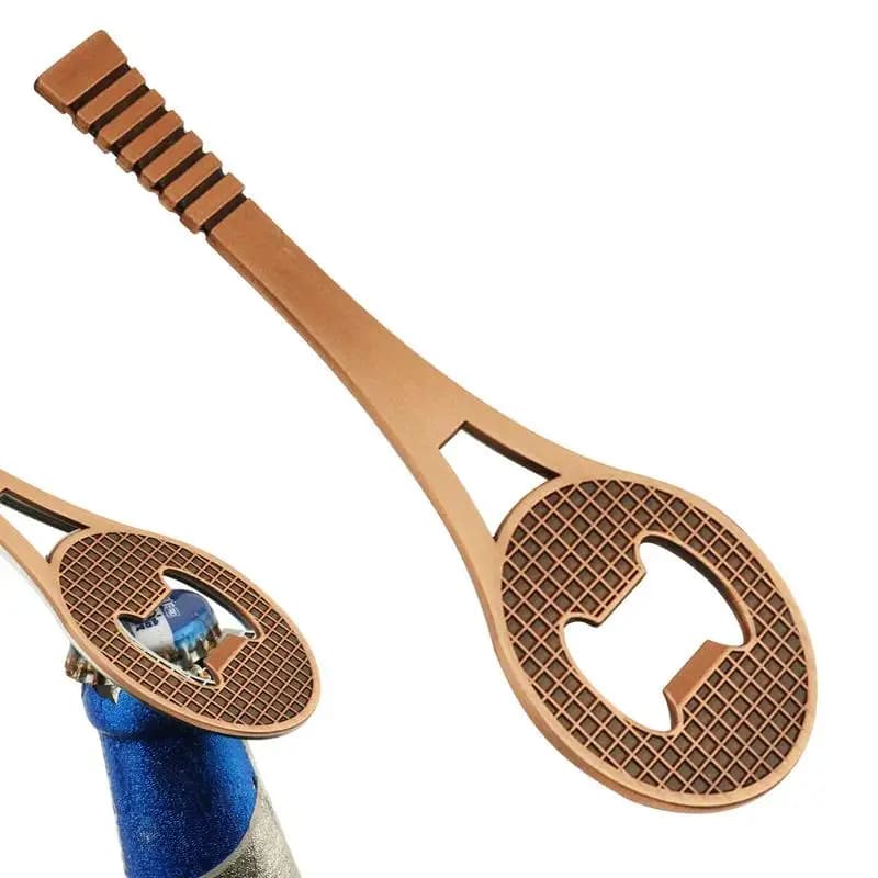 Apribottiglie da tennis apribottiglie da tennis creativo racchetta in lega di zinco apri birra gadget da cucina arredamento bar per carte vino birra
