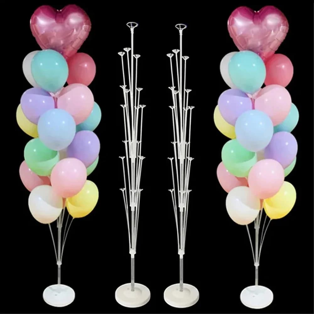 Runtow 1 set of kit support for birthday balloons, support for balloons with base and pole for wedding birthday party decoration