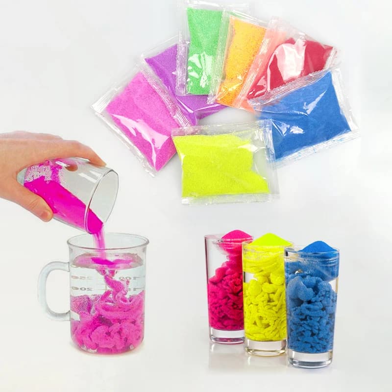 Giocattolo di sabbia magica fai-da-te Non bagnato Sabbia spaziale colorata Impermeabile Incredibile stampaggio di melma Antistress Arte Giocattoli di sabbia per bambini Regali per bambini