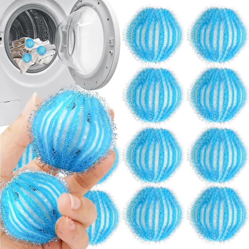 Palline per Lavatrice Rimuovi Peli, Filtro Galleggiante Riutilizzabile in Nylon per Peli di Cani e Gatti, Raccoglipelucchi