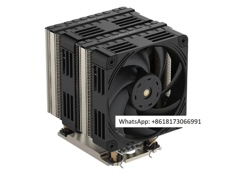 6 tubi di calore coolserver 4677 radiatore, doppia ventola da 12 cm doppia torre