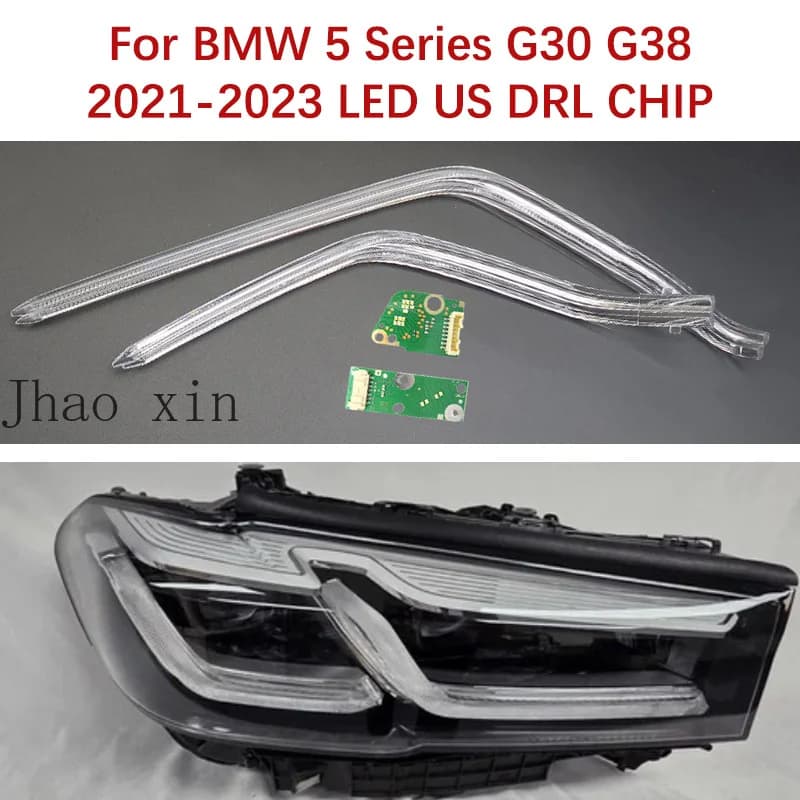 Car Headlight DRL CHIP Tube for BMW 5 Series G30 G38 2021-2023 LED US Version Ballast Module Circuit Board Angel Eye White Light