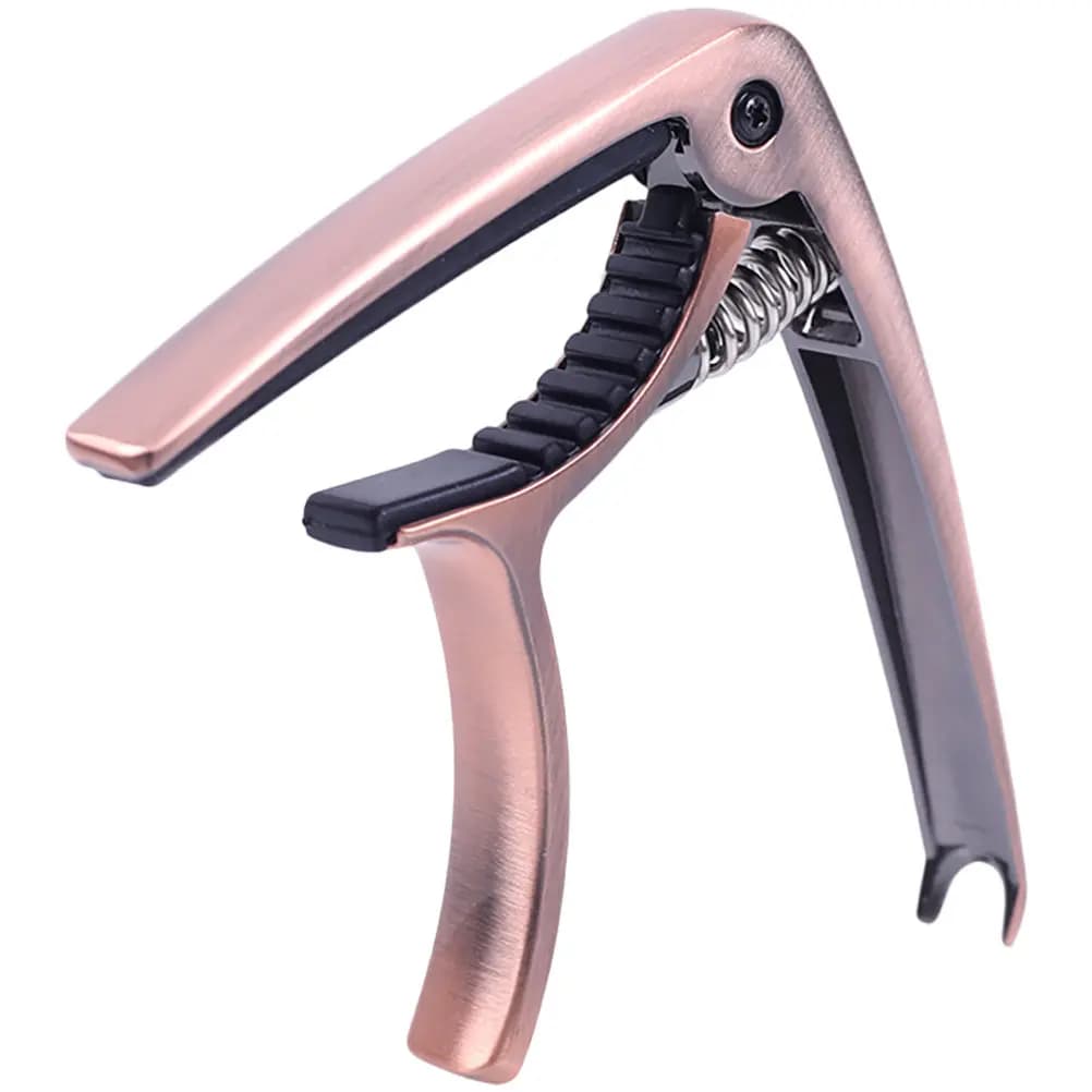 Capotasto in Metallo Resistente per Chitarra Acustica, Classica, Elettrica e Ukulele - Accessorio per Chitarra Piccola