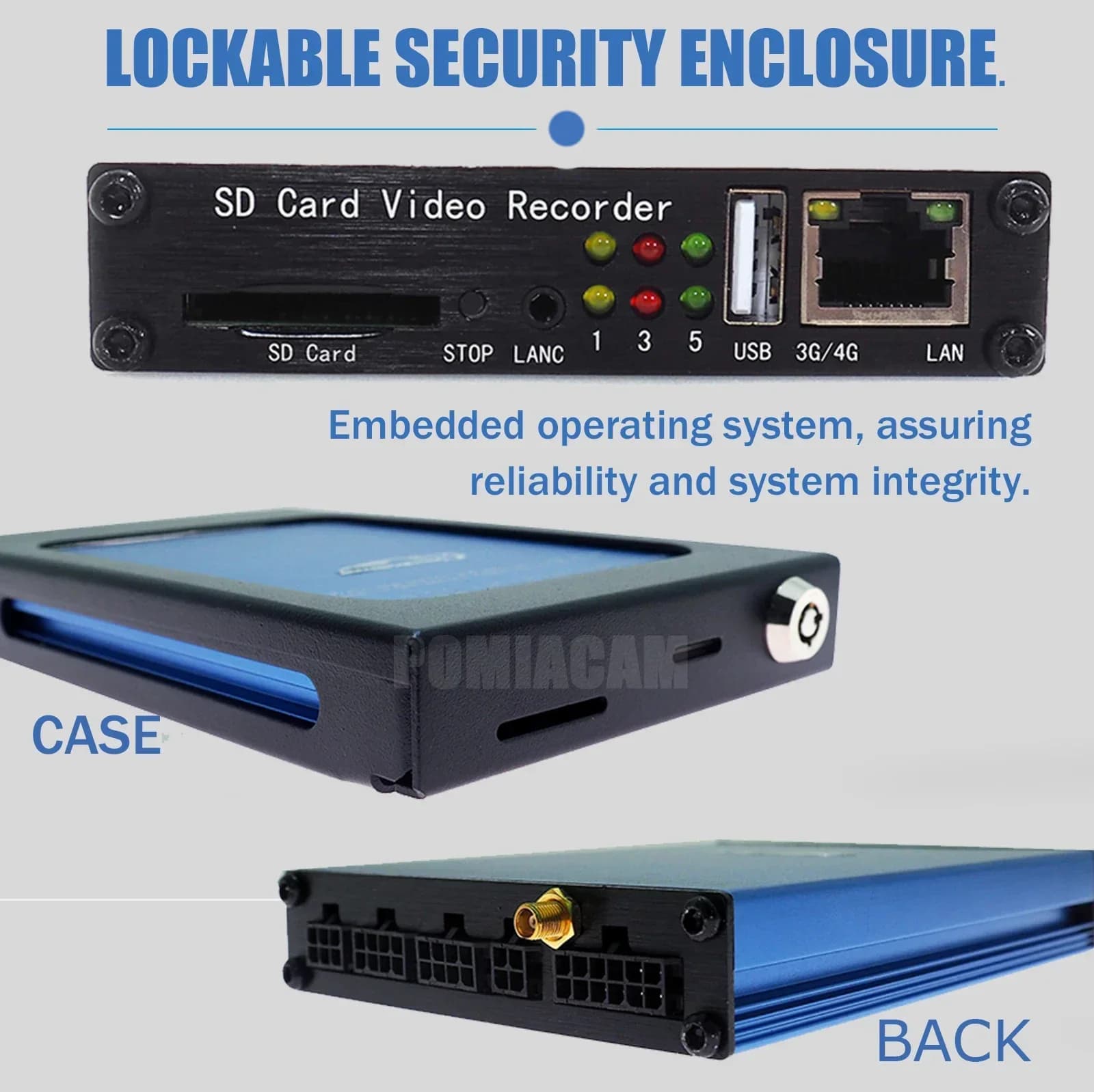 4G video recording system on SD card, AHD 4CH 1080P camera support, MDVR for bus, truck, mobile DVR, taxi, CCTV, car