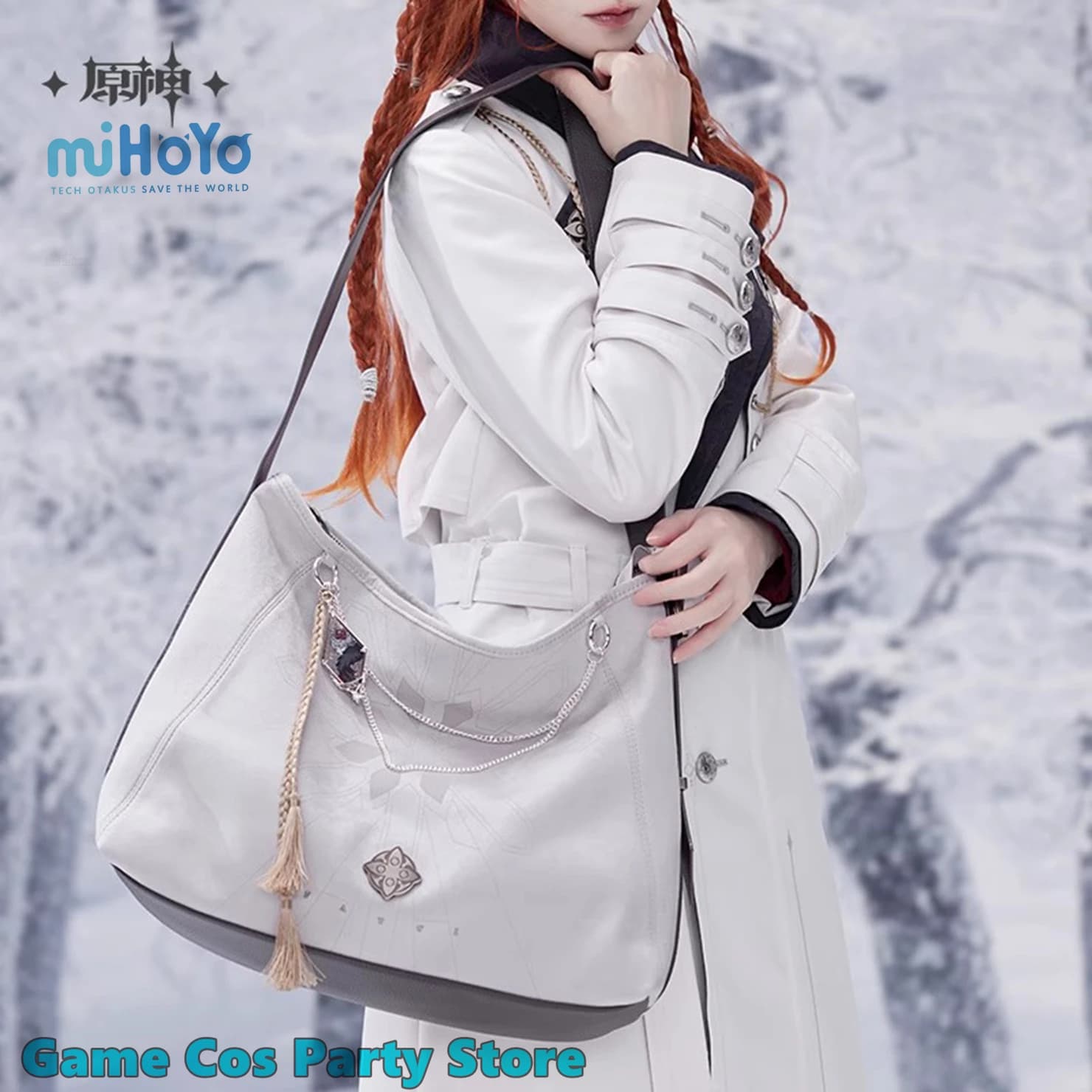 [Genuino] Gioco Genshin Impact Fatui Harbingers Tema Borsa a tracolla Anime Cosplay Zaino Fascino Wanderer Childe Regrator Originale