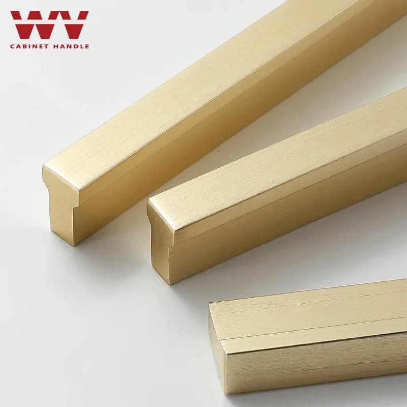 YM Maniglie per mobili nere in oro spazzolato americano T Bar Maniglie per armadi da cucina in alluminio Manopole per cassetti Maniglia per mobili Hardware 287