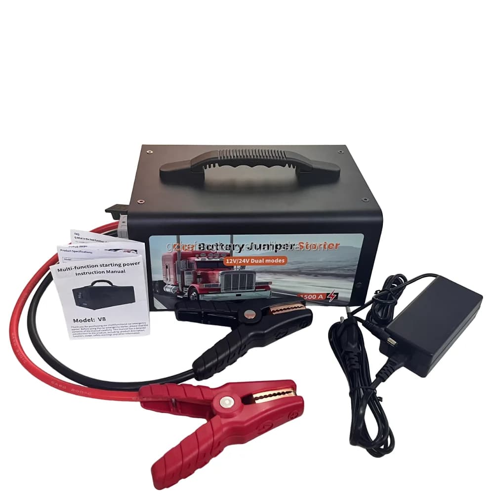 Avviatore di emergenza da 12 24 Volt 63000 mAh Alimentatore portatile Batteria Boost Pack Avviatore di emergenza per camion pesanti da 12 V 24 V