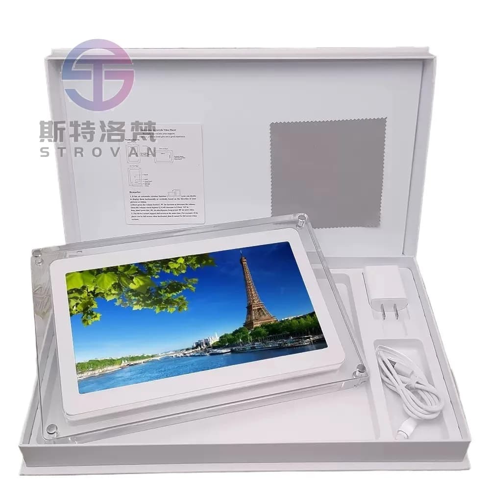 7inch Built-in 1500 Battery 8GB Memory Acrylic Digital Display Frame Automatic Rotation Function Digital Motion Frame