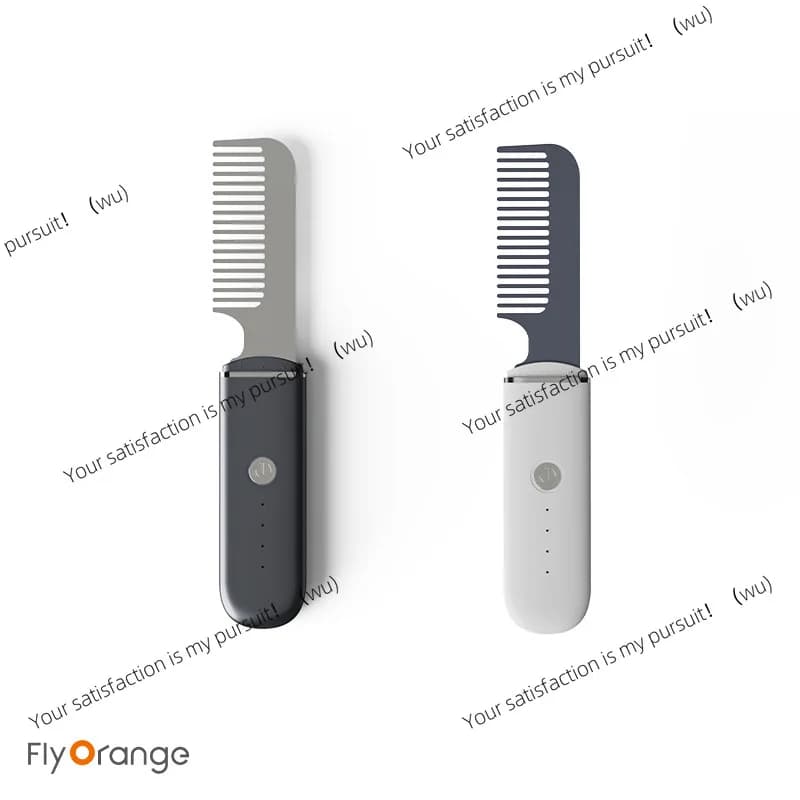 Pettine per massaggio ad ultrasuoni elettrico a microcorrente, medicina per capelli lisci, olio essenziale, pettine guida liquido, pettine per la cura dei capelli