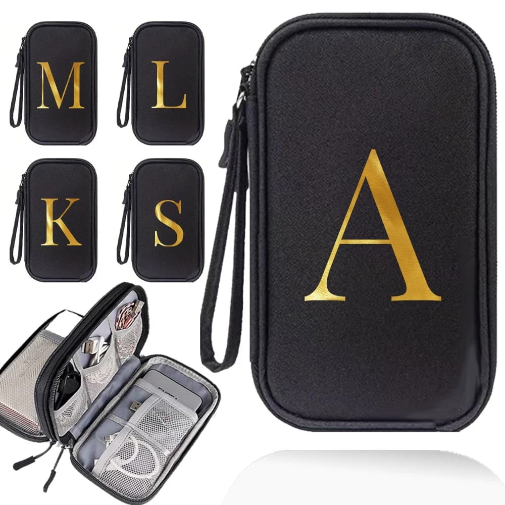 Electronic Storage Bag for Men and Women, Power Bank Electronic Accessories, SD Card, Cable, Mobile Phone