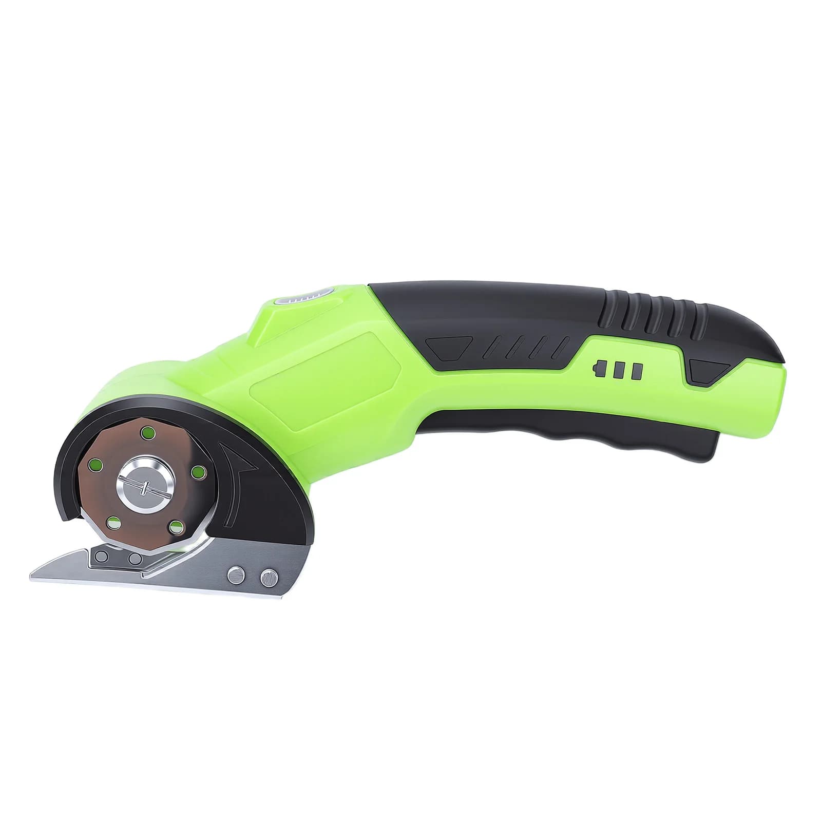 Taglierina elettrica per cartone Forbici elettriche ricaricabili da 320 giri/min con indicatore batteria e luce a LED per tessuto in pelle