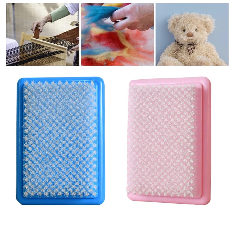 1pc Felting Needle Pad Durable PP Nylon Soft Bristle Felt Background Brush for Embroidery Sewing Craft Knitting Embellishing
