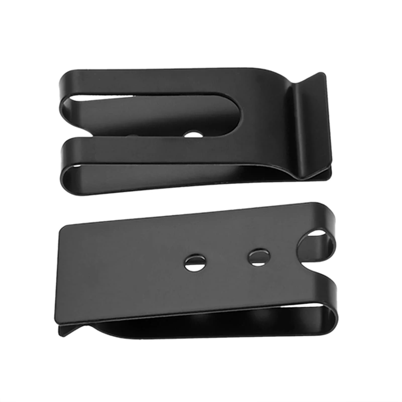 2 pezzi 56 * 25mm clip con fibbia a molla in metallo con due fori fondina guaina clip da cintura chiusura tasca portafoglio gancio chiave per borsa artigianale in pelle