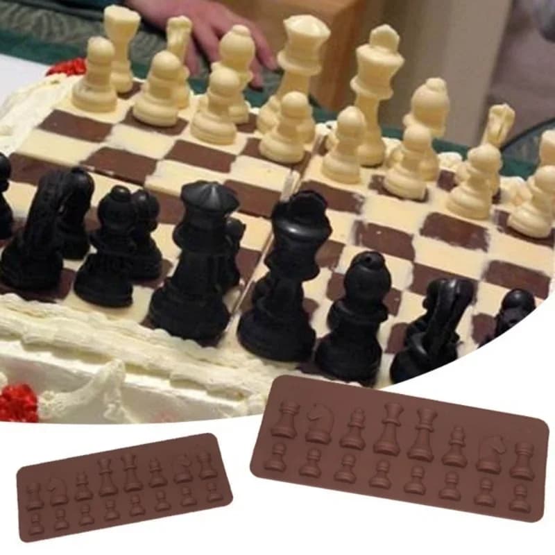 Nuovo Set di Stampi in Silicone per Fondente, Cubetti di Ghiaccio, Cioccolato, Teglia da Forno, Stampo a Scacchi, Utensile da Cucina per Pasticceria e Decorazione Dolci