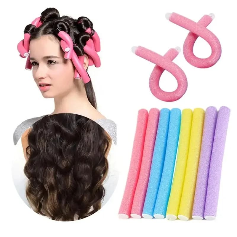Flexible hair curling rod Hair curlers 10 pieces Soft foam Bendy Twist Riccioli Flexible roller styling tools No heat hair roller