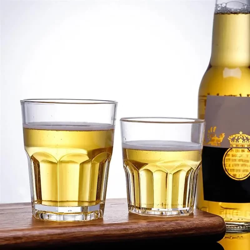 6 bicchieri da whisky bicchieri da liquori tazze da birra bicchieri bicchieri da vino in acrilico trasparente infrangibile