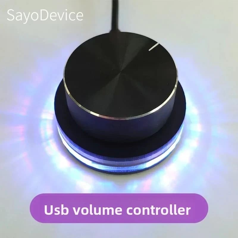 SayoDevice E1 Custom 2.4G Bluetooth Wired Volume Controller Support Short-cut Multifunctional Knob Surface Dial Mini Keyboard