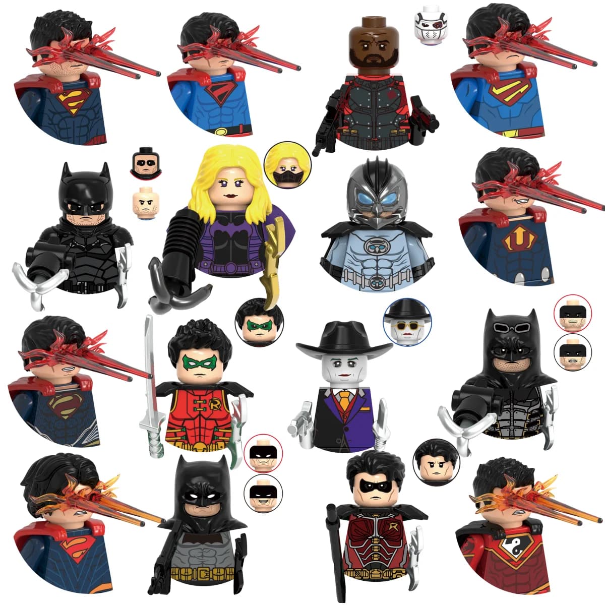 Blind Box Mini Building Blocks G0189 Personaggi Big Goblin Spiderman Iron Man Venom Captain Hawk Deadpool Armor Giocattoli Regalo di Natale