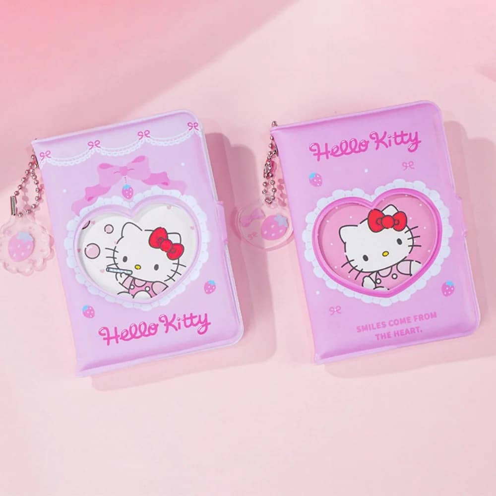 Autentico Quaderno a Scatto Sanrio Hello Kitty, Agenda Portatile M5, Diario per Studenti, Scrapbook, Quaderni per Scuola e Ufficio