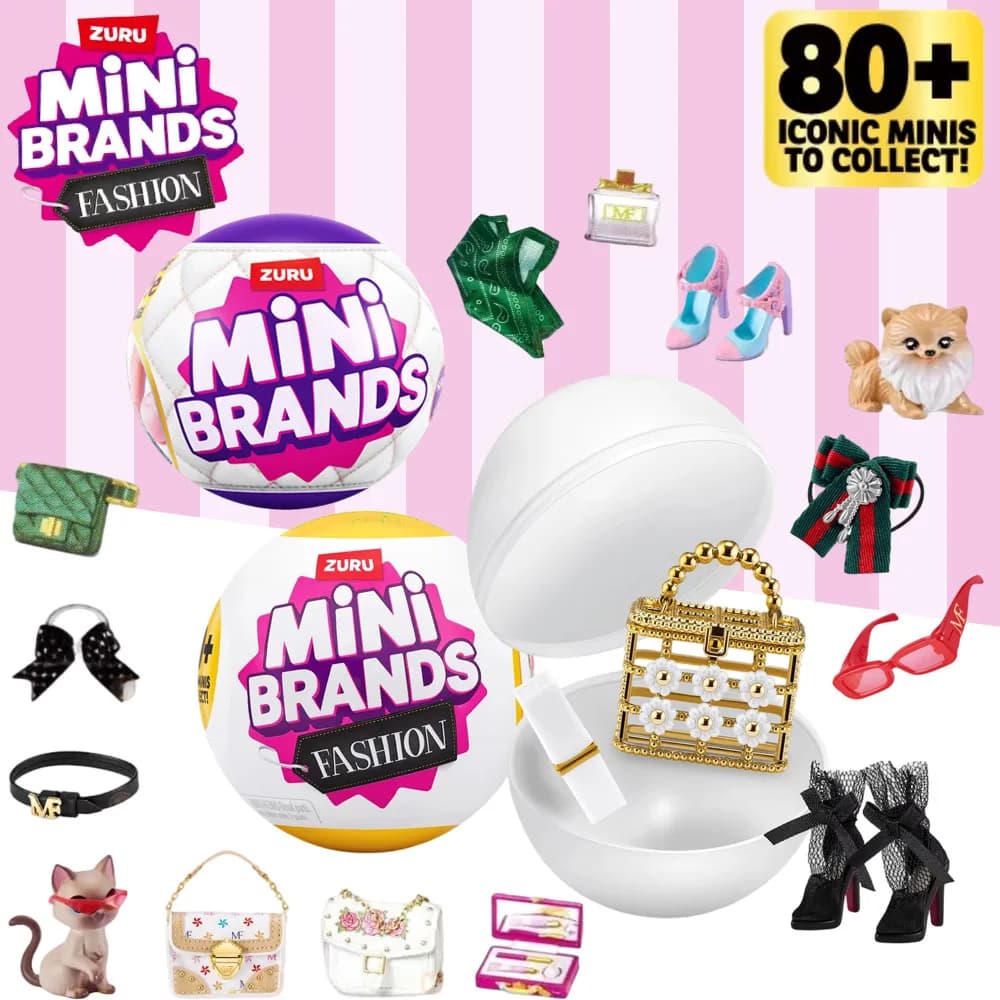 ZURU Mini Brands Surprise Blind Ball Collezionabili Serie 3 4 Fashion Mystery Capsule 5 Surprise Giocattoli Blind Box Bag Shoes Ball