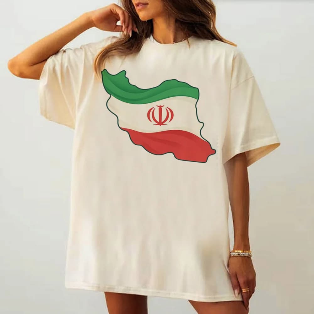 Lion And Sun Iran t shirt women Psychedelic Pop Culture anime Grunge University shirt anime Breathable kawaii graphic