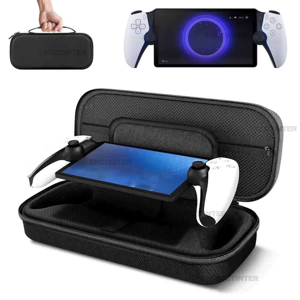Custodia Protettiva Portatile in EVA per PS5 Portal, Borsa per il Trasporto e la Conservazione della Console Portatile Sony PlayStation Portal
