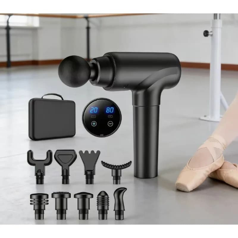 High-Power 10-Head Electric Mute Massage Gun Body Care Hammer For Neck Hand & Cervical Membrane Relief