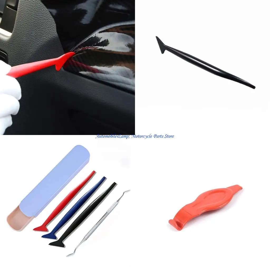 H7BD 5pcs Car Film Tint Film Felf Scheegee Cutter Installazione Strumento Auto Sticker Felt Squeegee Scacciale Scacciale
