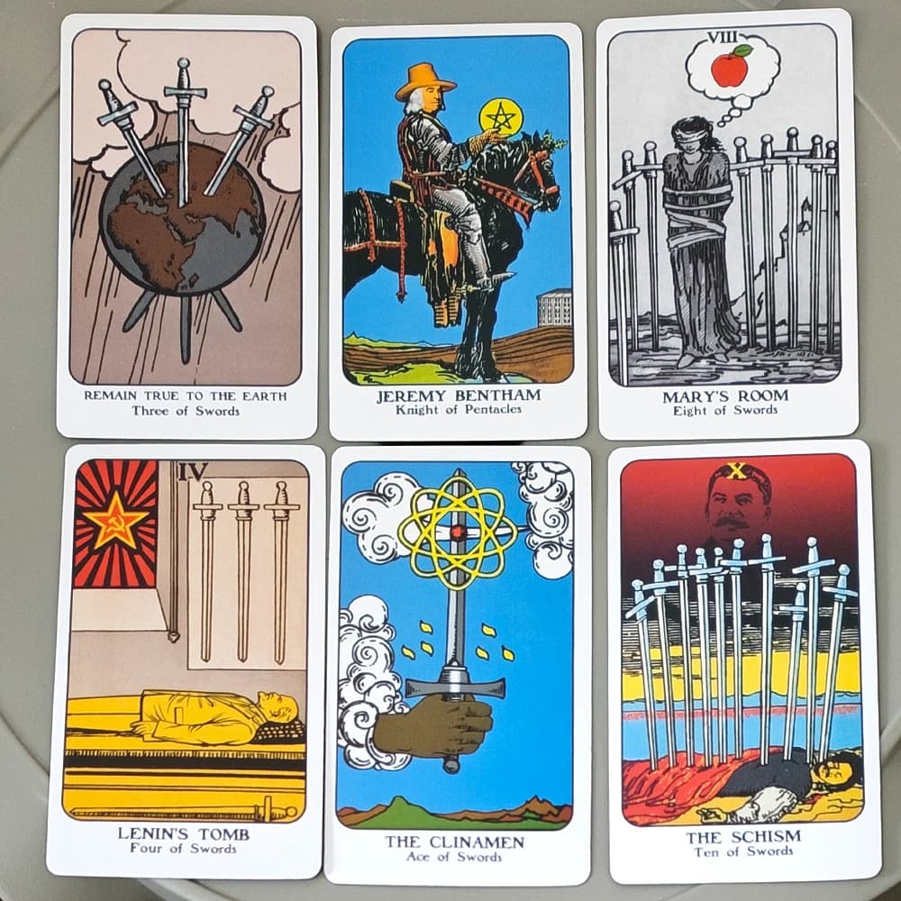 The Philosopher's Tarot Deck, 78 Pcs Tarot Cards 10.3*6cm Inspired By Philosophers & Revolutionary Thinkers for Readers