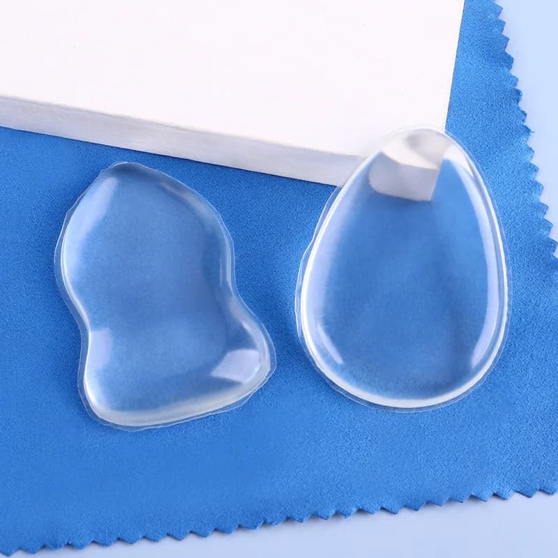 Spugna per trucco in Silicone da 100 pezzi, applicatore trasparente e frullatore per soffio cosmetico BB Pad per tutti gli strumenti di bellezza cosmetici per fondotinta liquido