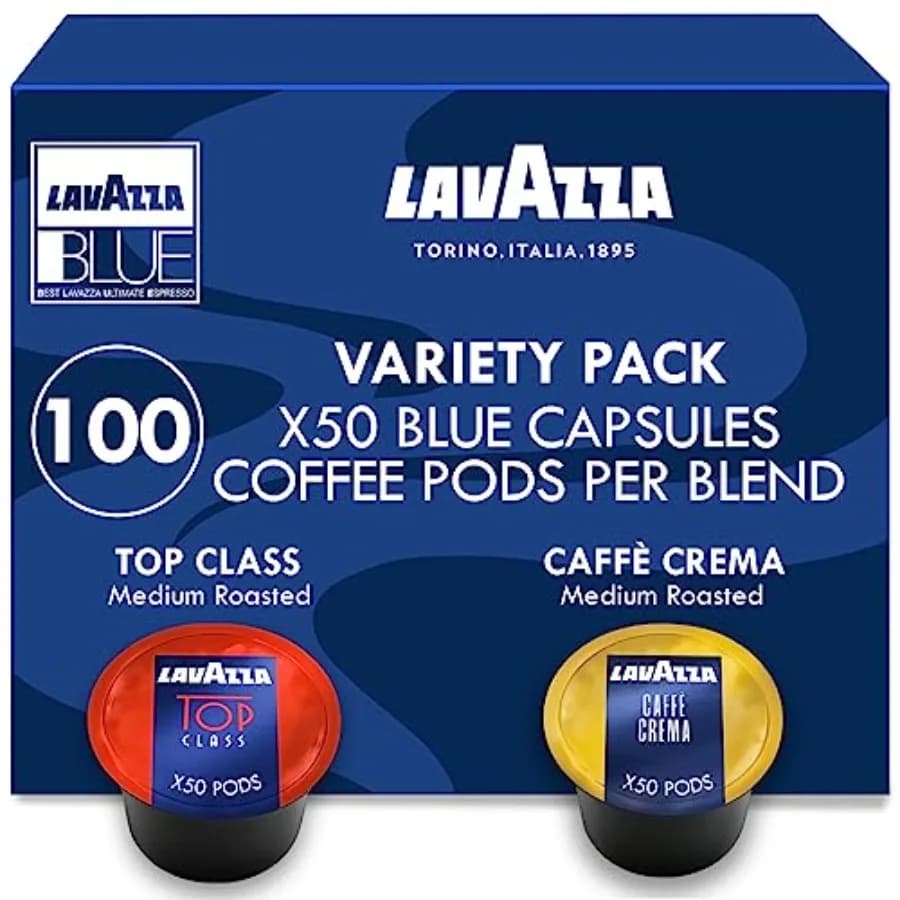 Confezione Assortita di Capsule di Caffè Blu 00, 50 Cialde Ciascuna, Include Miscele di Alta Qualità e Caffè Crema, Compatibili con Macchine da Caffè Espresso LB