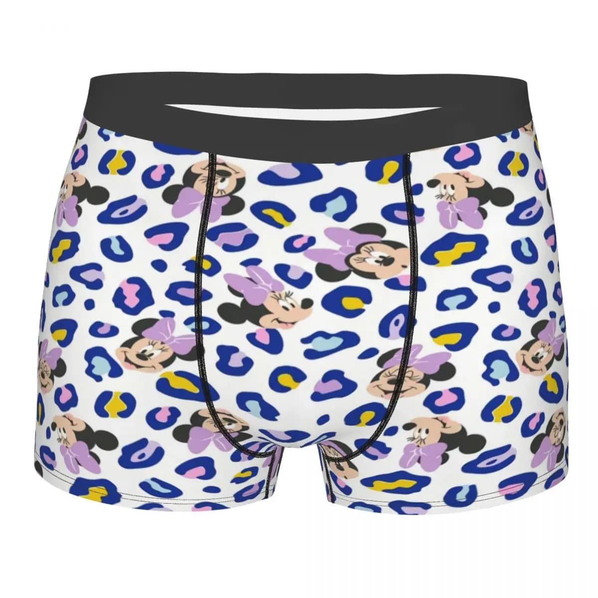 Boxer Personalizzati con Motivo Mickey Mouse Anime Cartoon, Slip da Uomo, Biancheria Intima Divertente