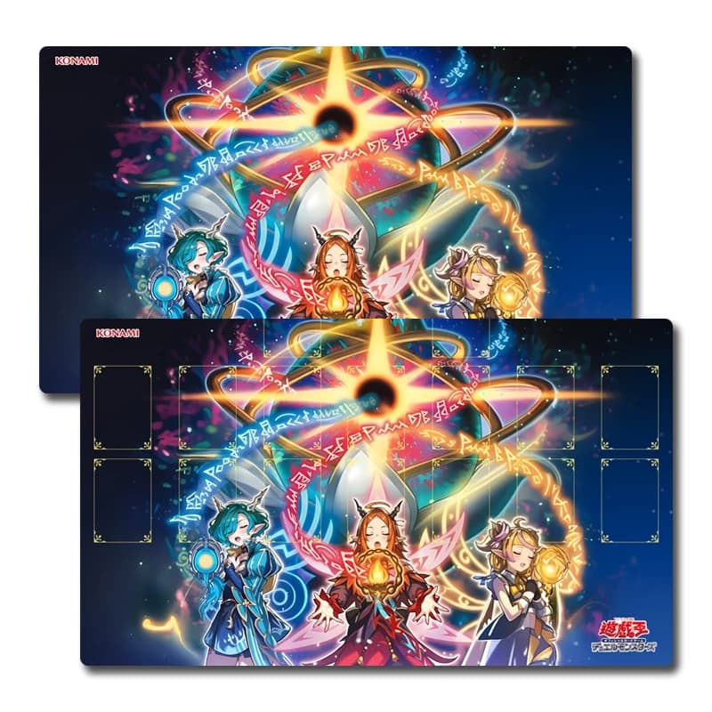 Tappetino da gioco Yugioh Elvennotes Oracle Alicetea Yu-Gi-Oh! TCG OCG Trading Card Games Mat Duel Plate Tappetino per carte in gomma Tappetino per mouse