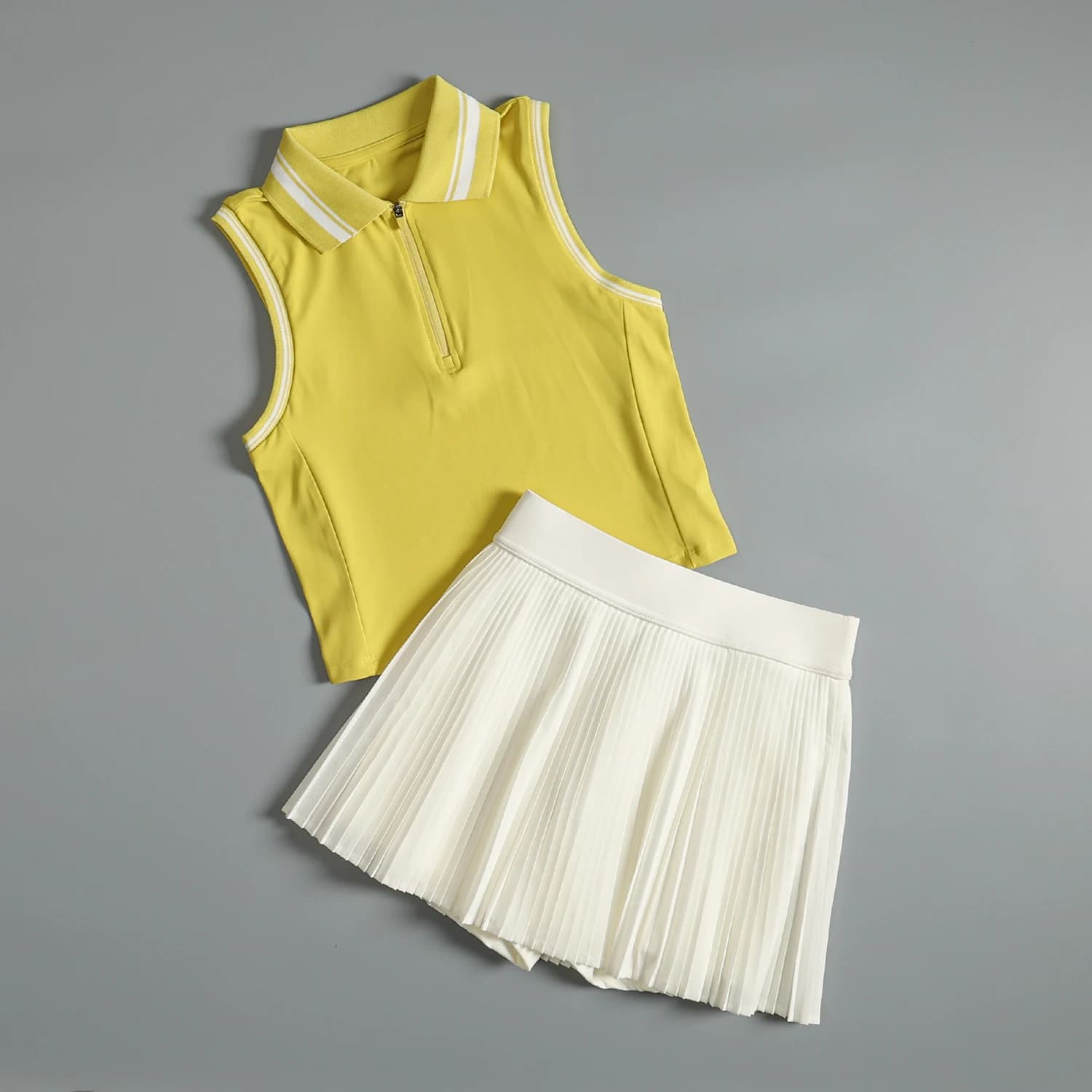 Tuta sportiva da tennis per donna alla moda estiva e bella tuta da yoga per pilates, corsa professionale, allenamento fitness rapido