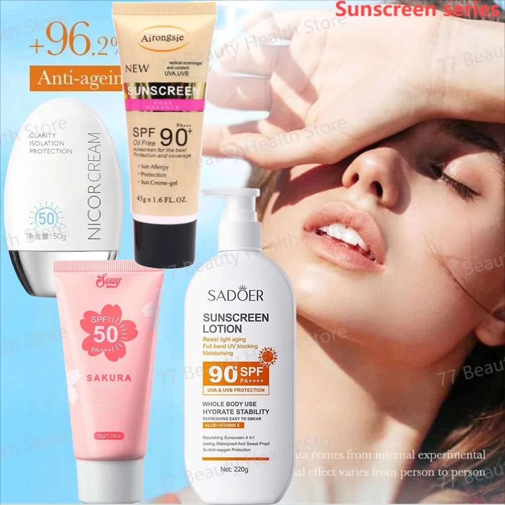 Solar Protection Spf 50 Korean Products for Face Solar Cream Solar Cream Body Lotion Refreshing High Solar Protection Skin Care
