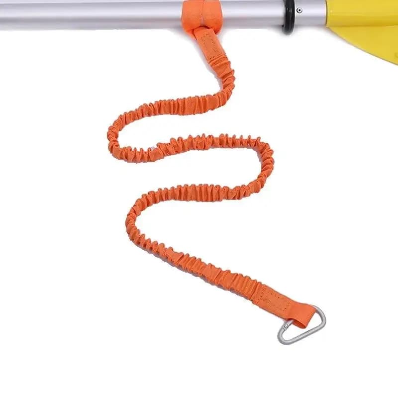 Cordino per canna da kayak elastico regolabile Guinzaglio per pagaia per canoa Guinzaglio per canna da pesca Corda di sicurezza Moschettone Accessori per barche a remi