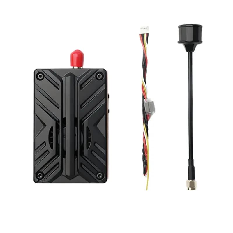 Trasmettitore Audio Video FPV 7.2G 5W VTX 64CH con Consegna in 24 Ore, 15V-36V 2-8S con Dissipatore di Calore e Ventola per Droni FPV RC a Lungo Raggio